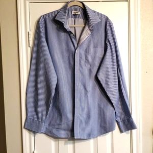 Express Men's  100% Cotton long-sleeve button-button-down shirt